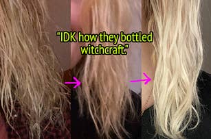 reviewers hair before and after using Elizavecca treatment