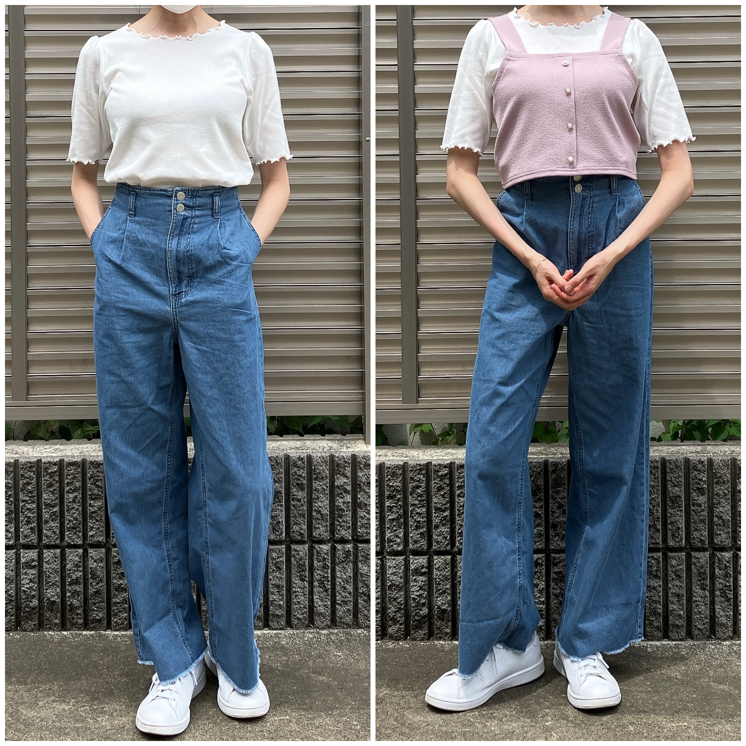 Honeys（ハニーズ）のおすすめボトムス「デニムワイドパンツ」