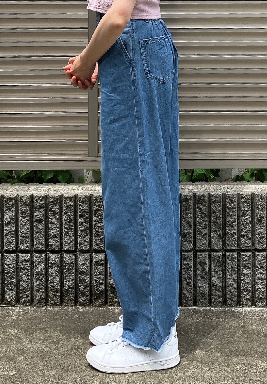 Honeys（ハニーズ）のおすすめボトムス「デニムワイドパンツ」