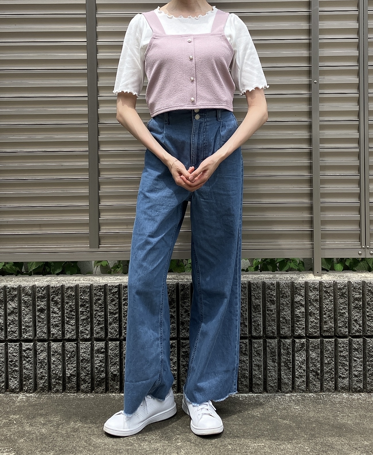 Honeys（ハニーズ）のおすすめボトムス「デニムワイドパンツ」