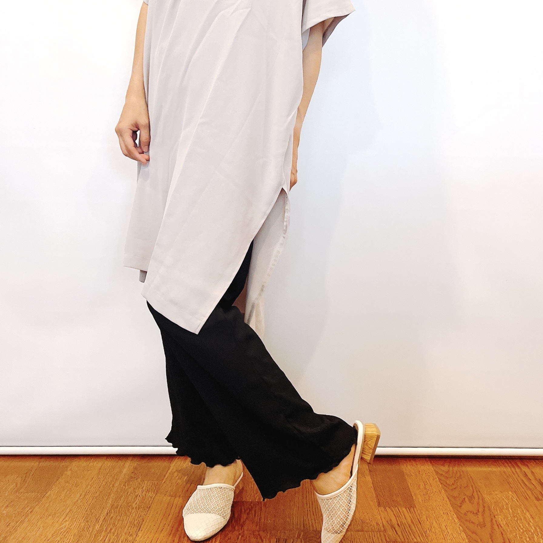 しまむらのおすすめファッションアイテム「ワイドP」のコーディネート