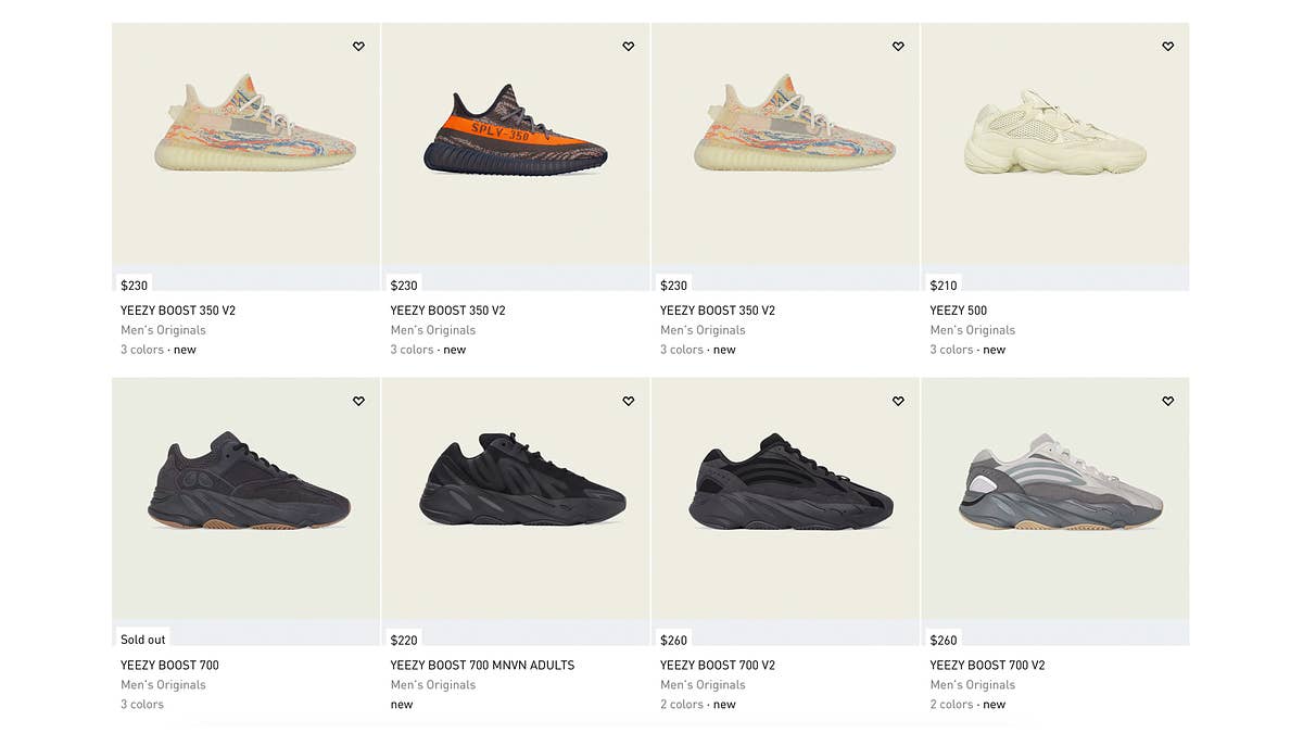 48 different styles have hit the website.