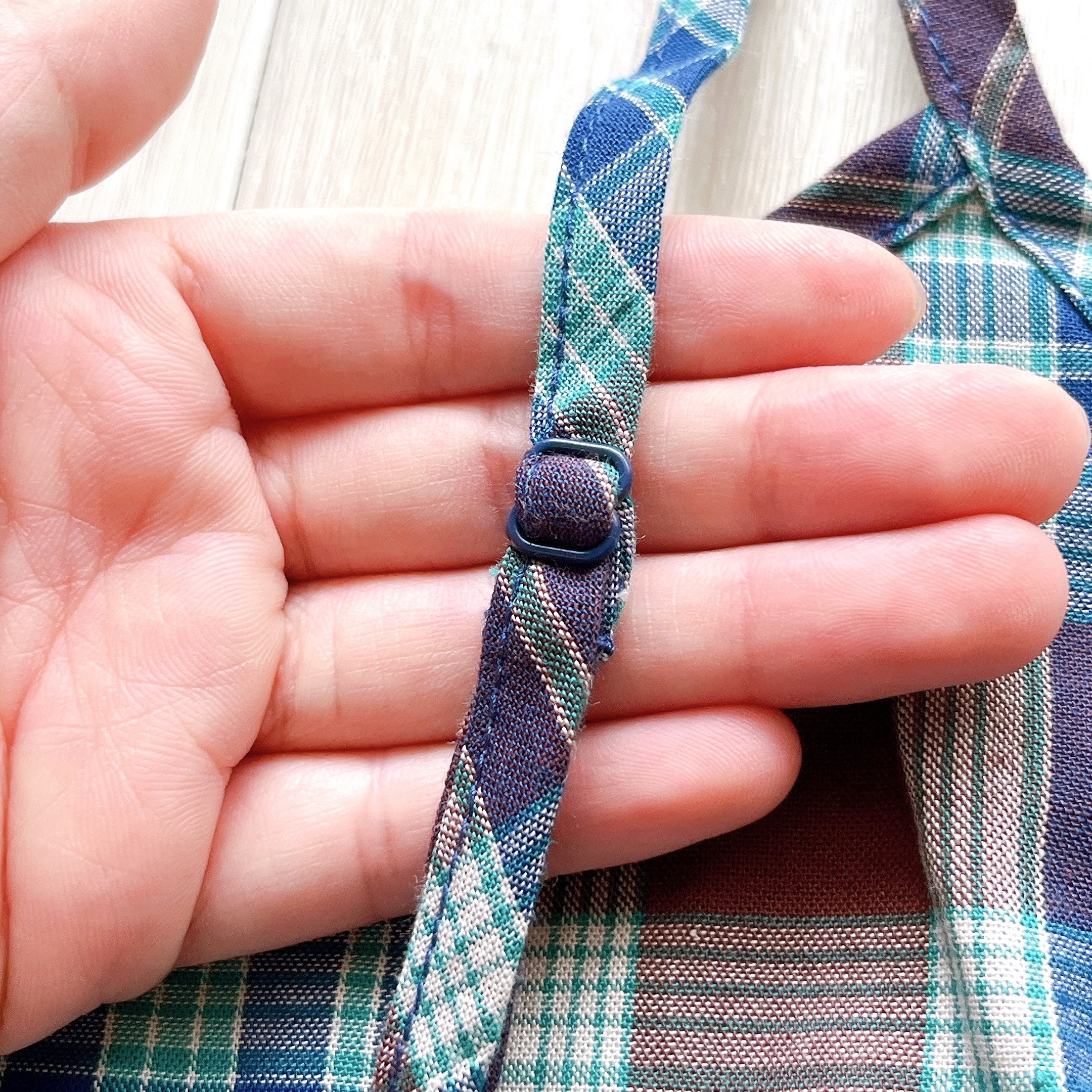 無印良品のオススメのトップス「婦人 マドラスチェックキャミソール」