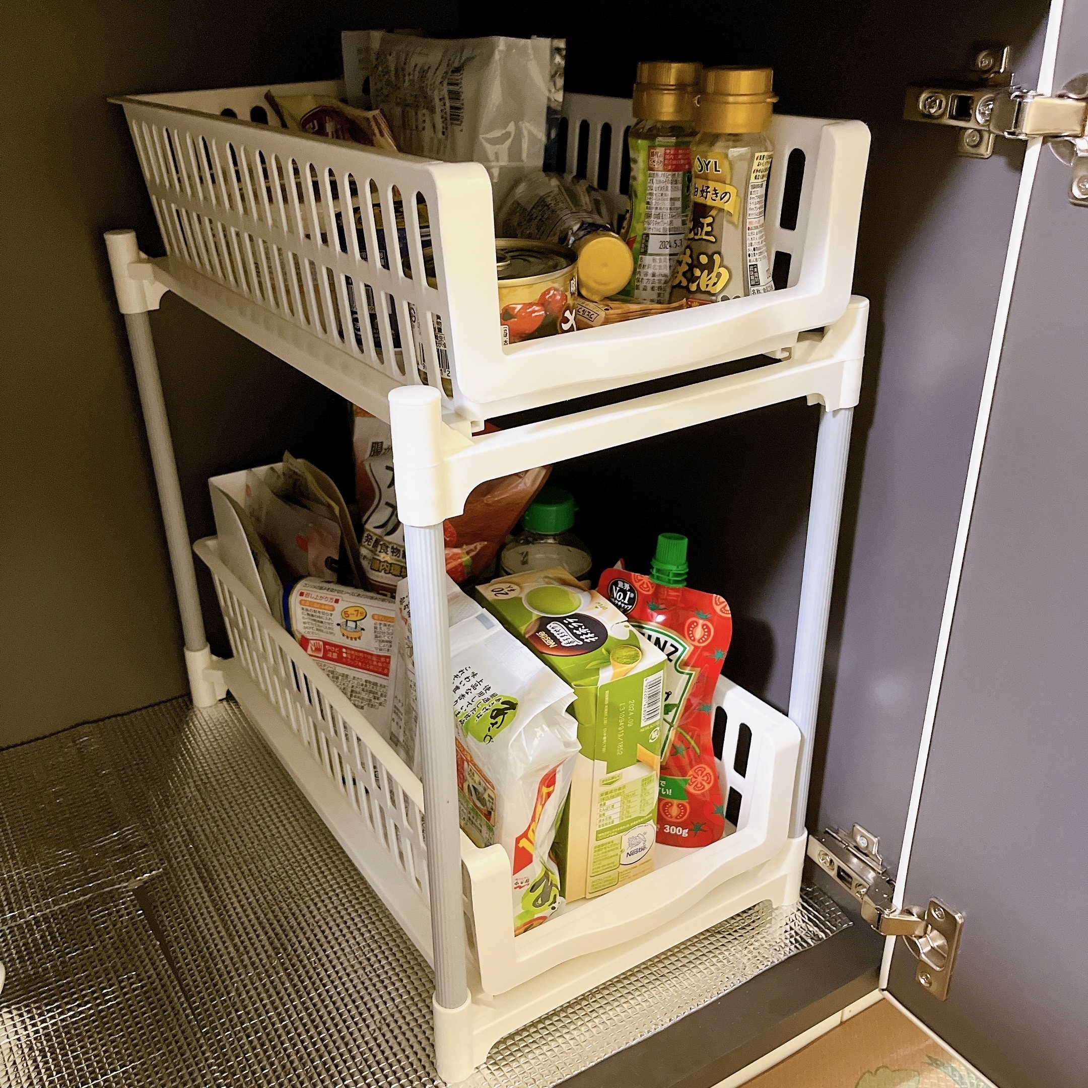 ニトリのおすすめ収納アイテム「Nスライドトレー2段ラック」