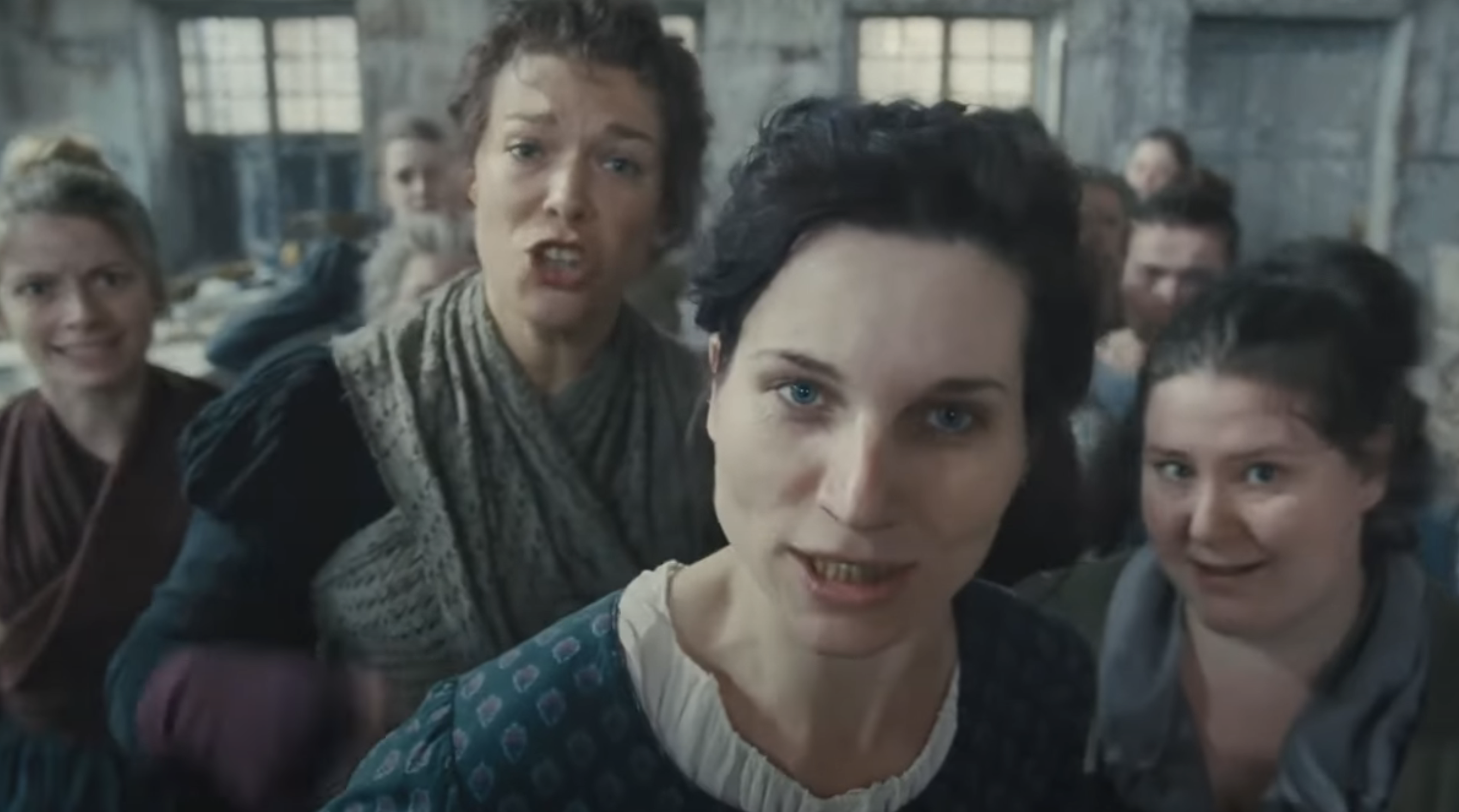 Hannah Waddingham and costars in Les Miserables