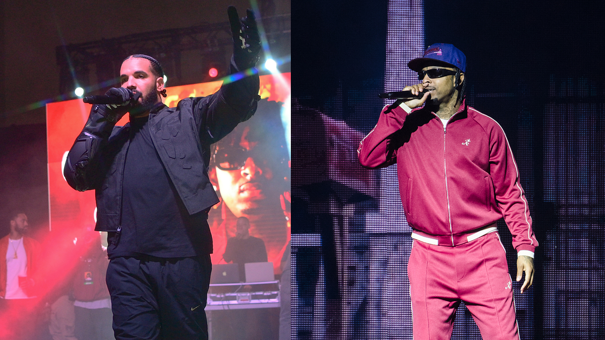 Drake Makes Surprise Appearance at 21 Savage Tour Stop in Toronto(00)