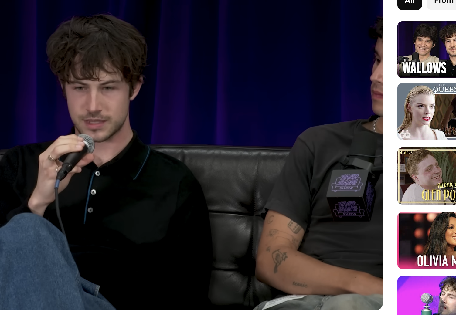 Dylan Minnette revealing why he quit acting on the Zach Sang Show