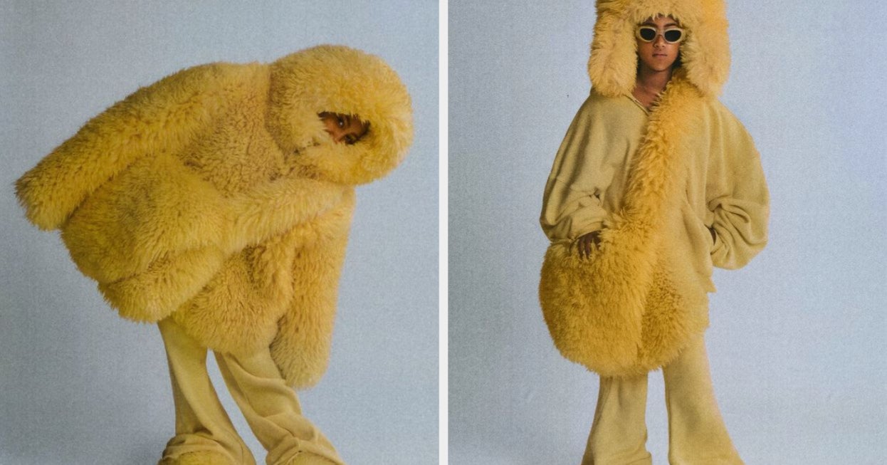 North West's Fuzzy Yellow 'Lion King' Costume Was Designed by ERL Complex