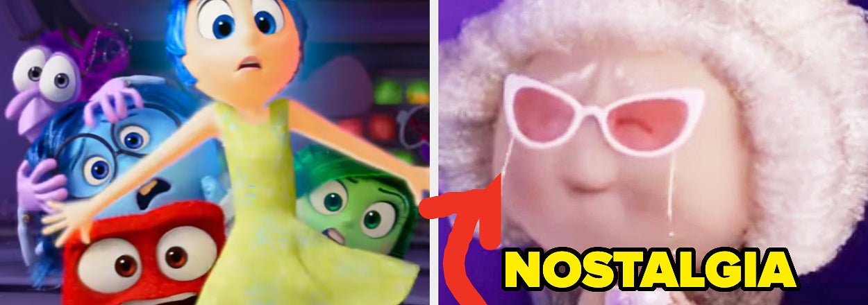 Inside Out characters, including the new character named Nostalgia