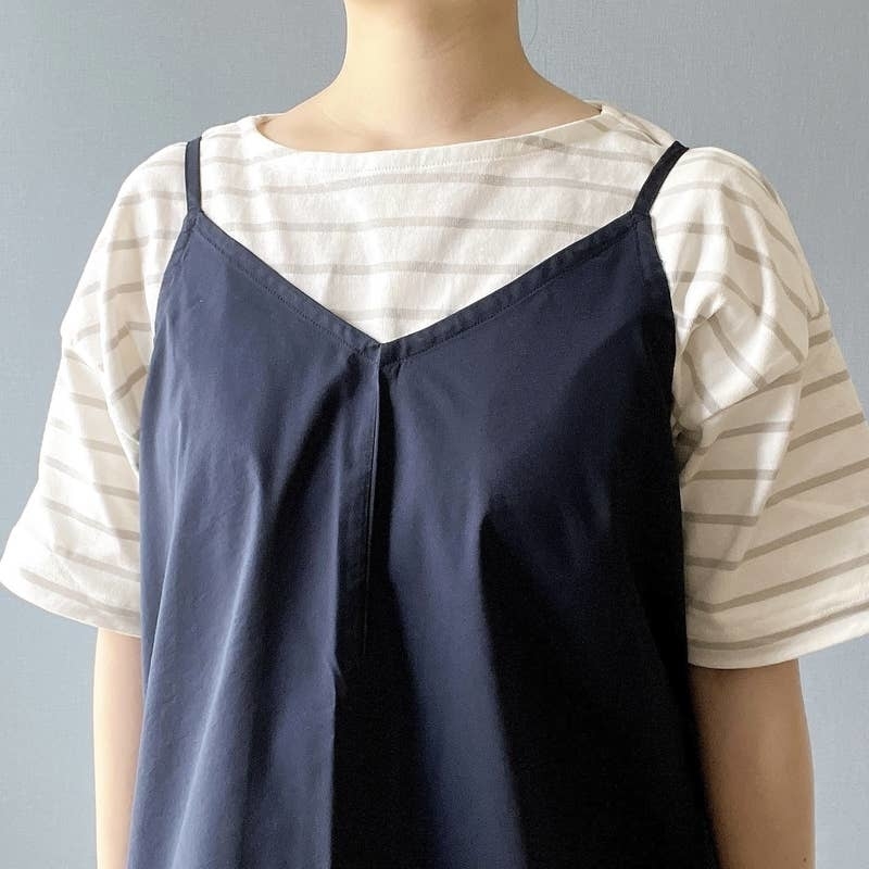 無印良品のおすすめファッションアイテム「婦人 シワになりにくい ブロードキャミソールワンピース」