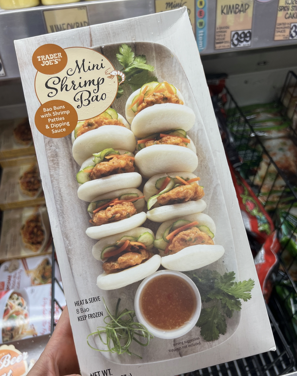 Trader Joe's Mini Shrimp Bao packaging