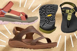 various walking sandals