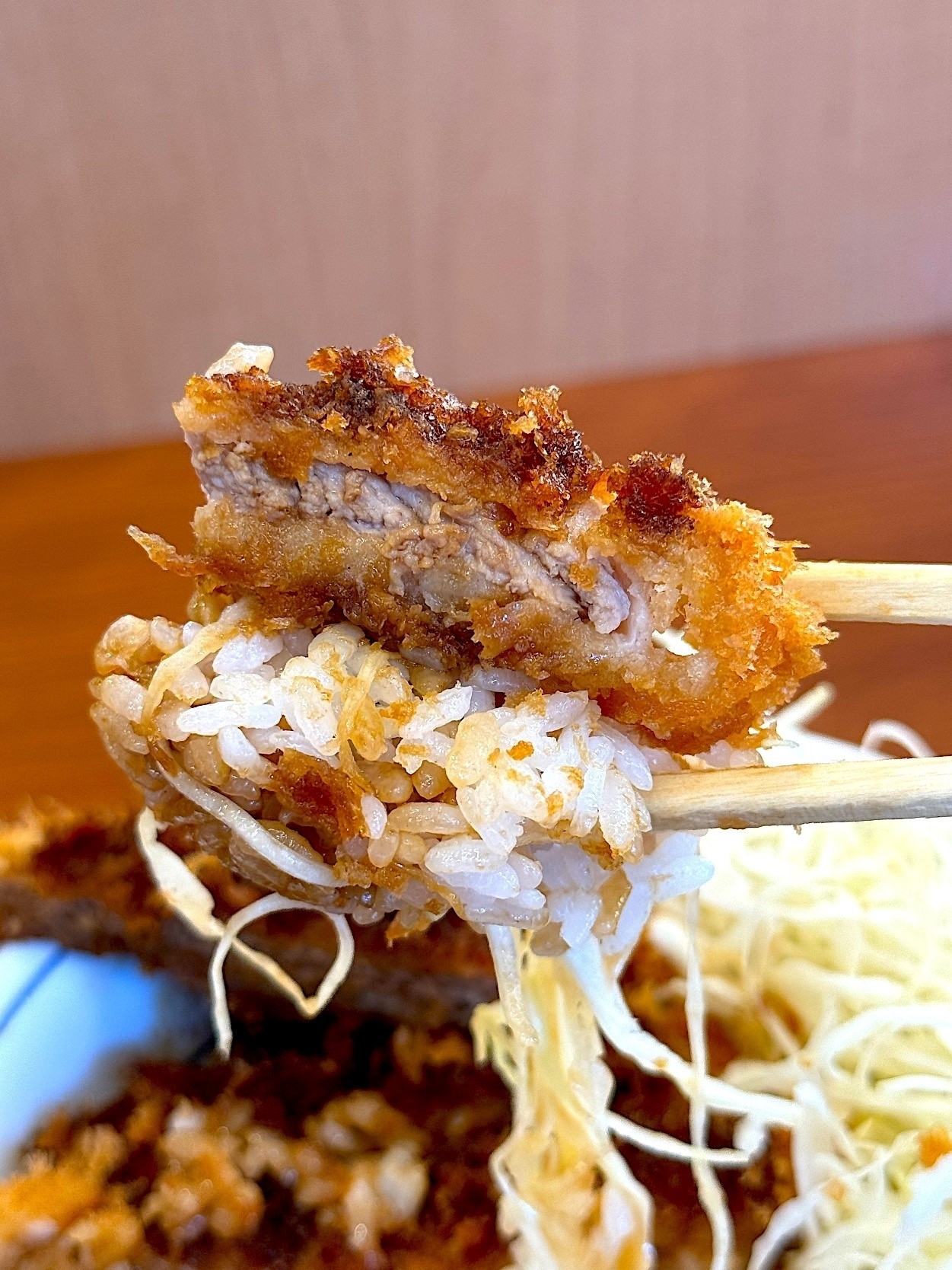 かつやのオススメメニュー「ソースカツ丼(梅)」