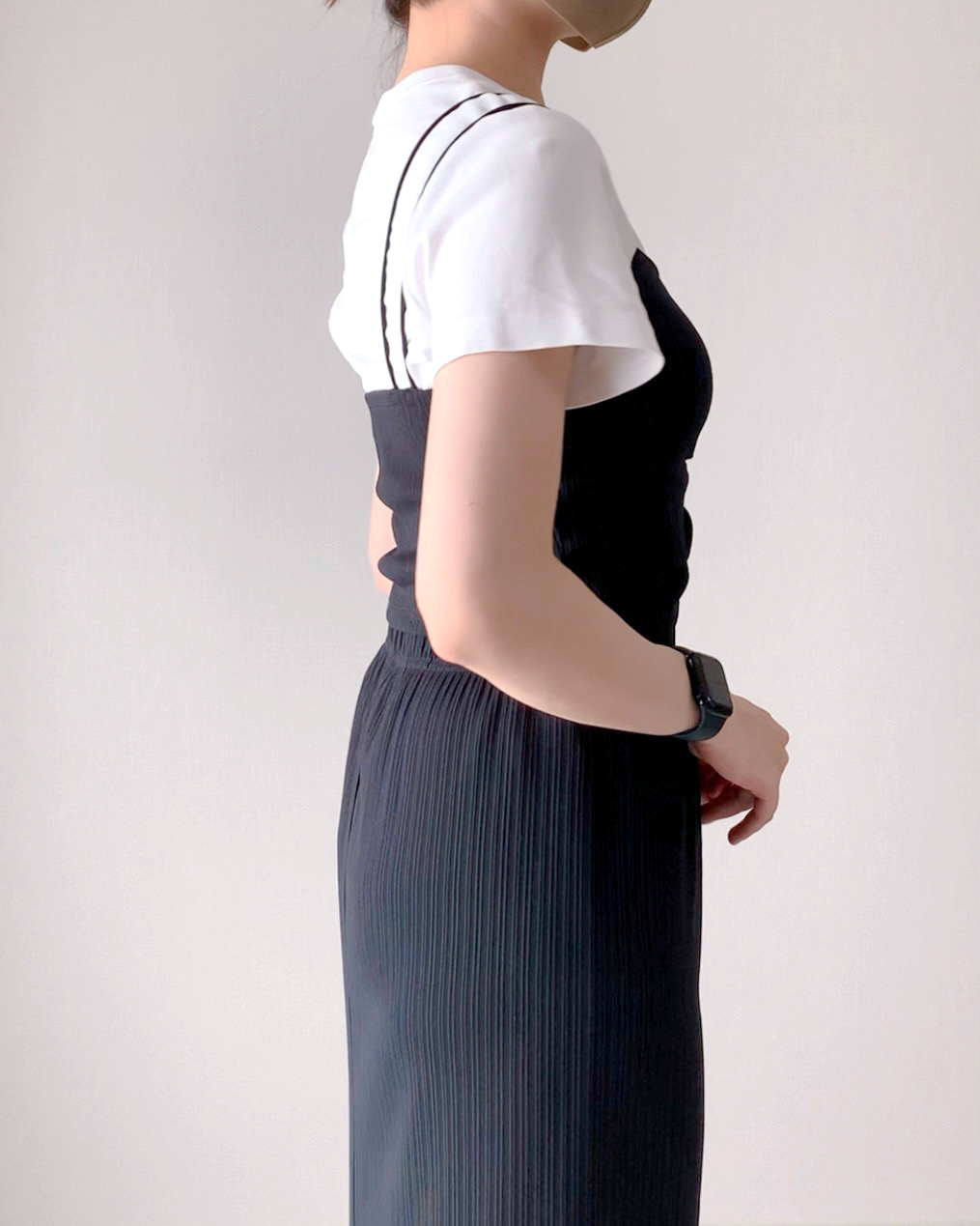 GU（ジーユー）のおすすめファッションアイテム「リブフロントギャザーキャミソール（セットアップ可能）」