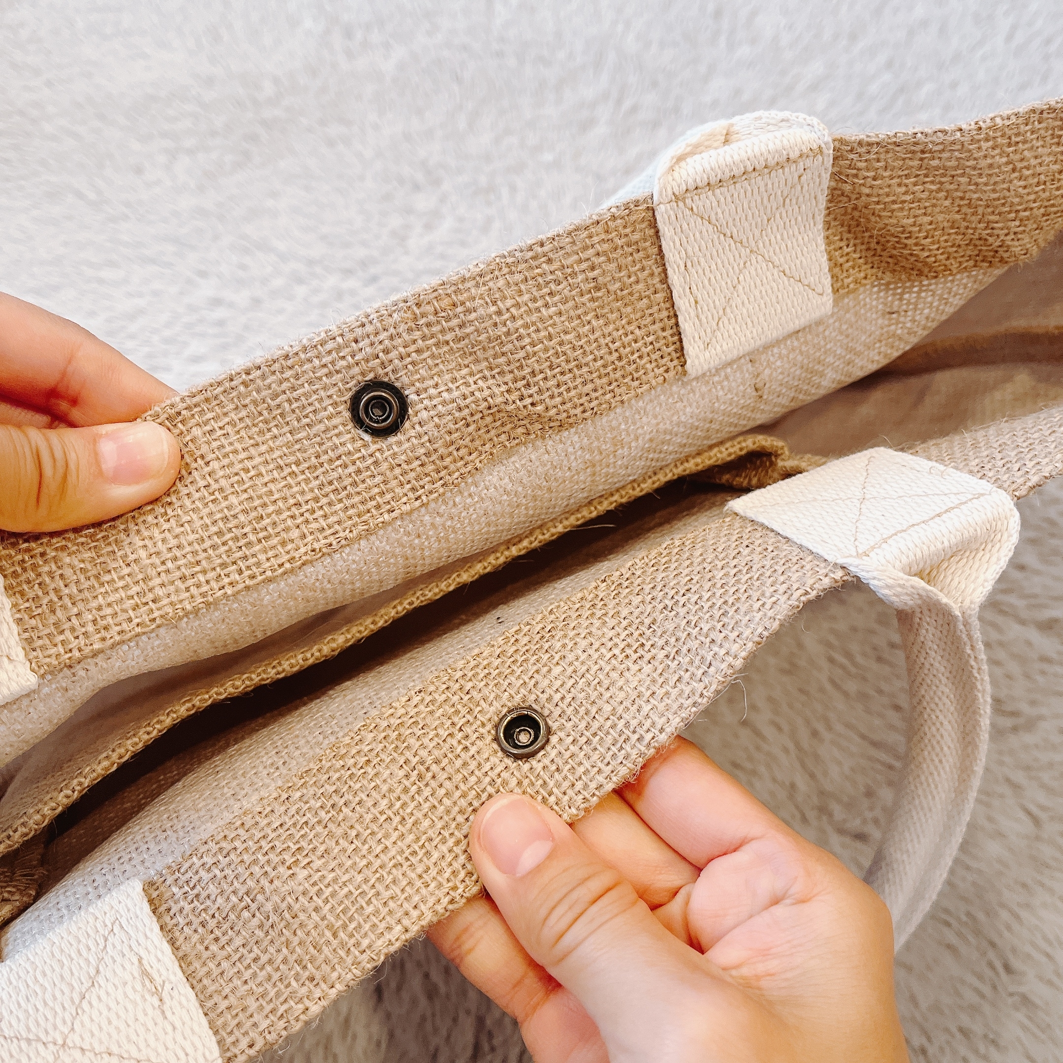 しまむらのおすすめファッションアイテム「ビッグジュートTT」