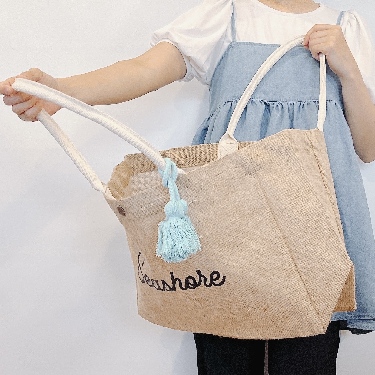 しまむらのおすすめファッションアイテム「ビッグジュートTT」