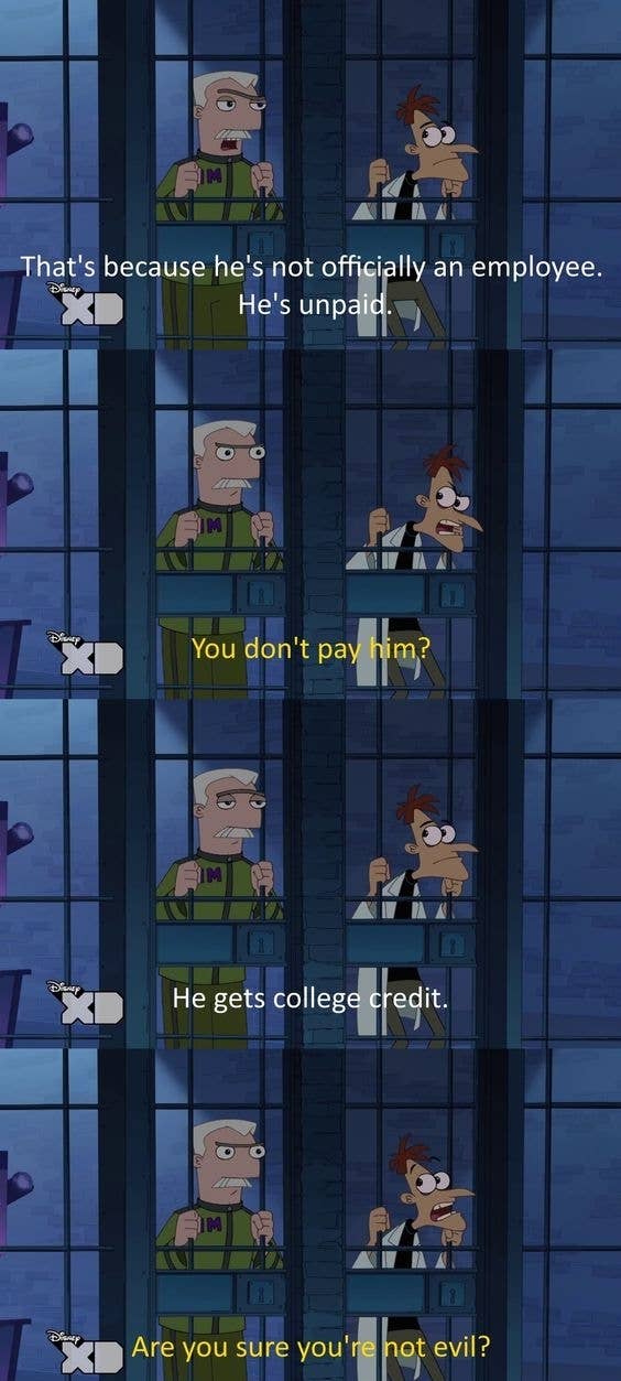 A scene from a cartoon featuring two male characters talking across a prison-like divide, with a sheep jumping in the background