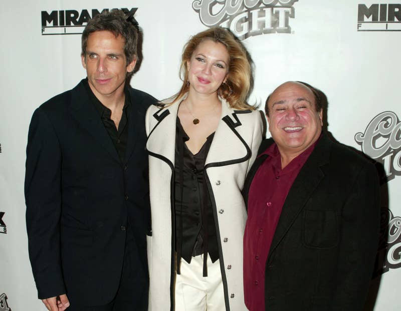 Ben Stiller, Drew Barrymore, and Danny DeVito