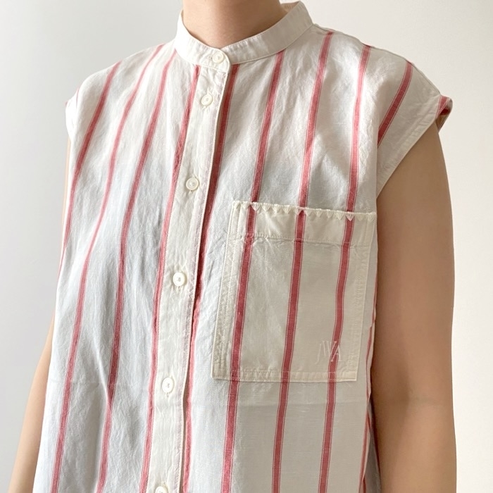 ユニクロのおすすめファッションアイテム「リネンブレンドロングシャツ（ノースリーブ）」