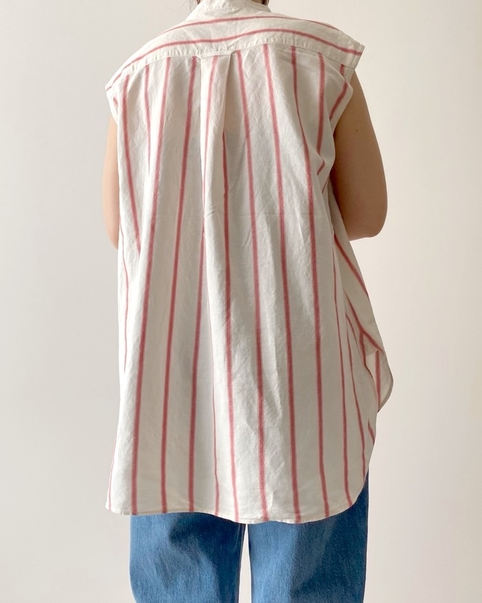 ユニクロのおすすめファッションアイテム「リネンブレンドロングシャツ（ノースリーブ）」