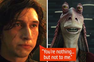Kylo Ren and Jar Jar Binks