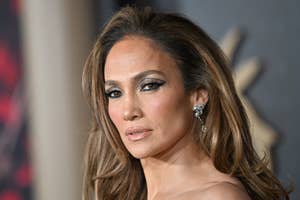 A closeup of Jennifer Lopez