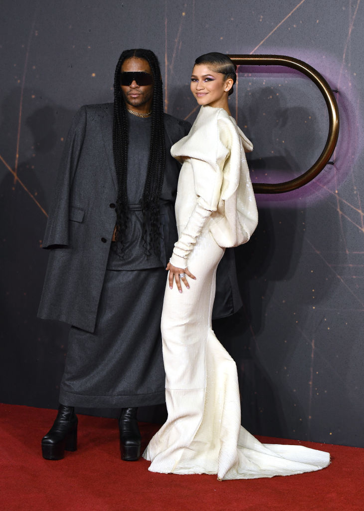 Law Roach and Zendaya at a Dune premiere