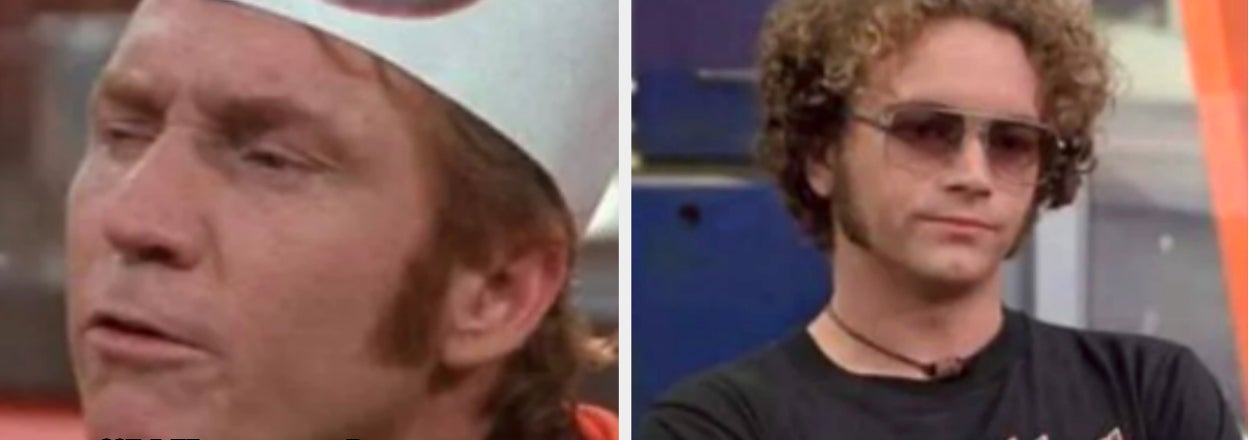 Split screen of two characters from 'That '70s Show' with a hiring manager asking hyde "Where do you see yourself in five years?" and hyde replying "prison"