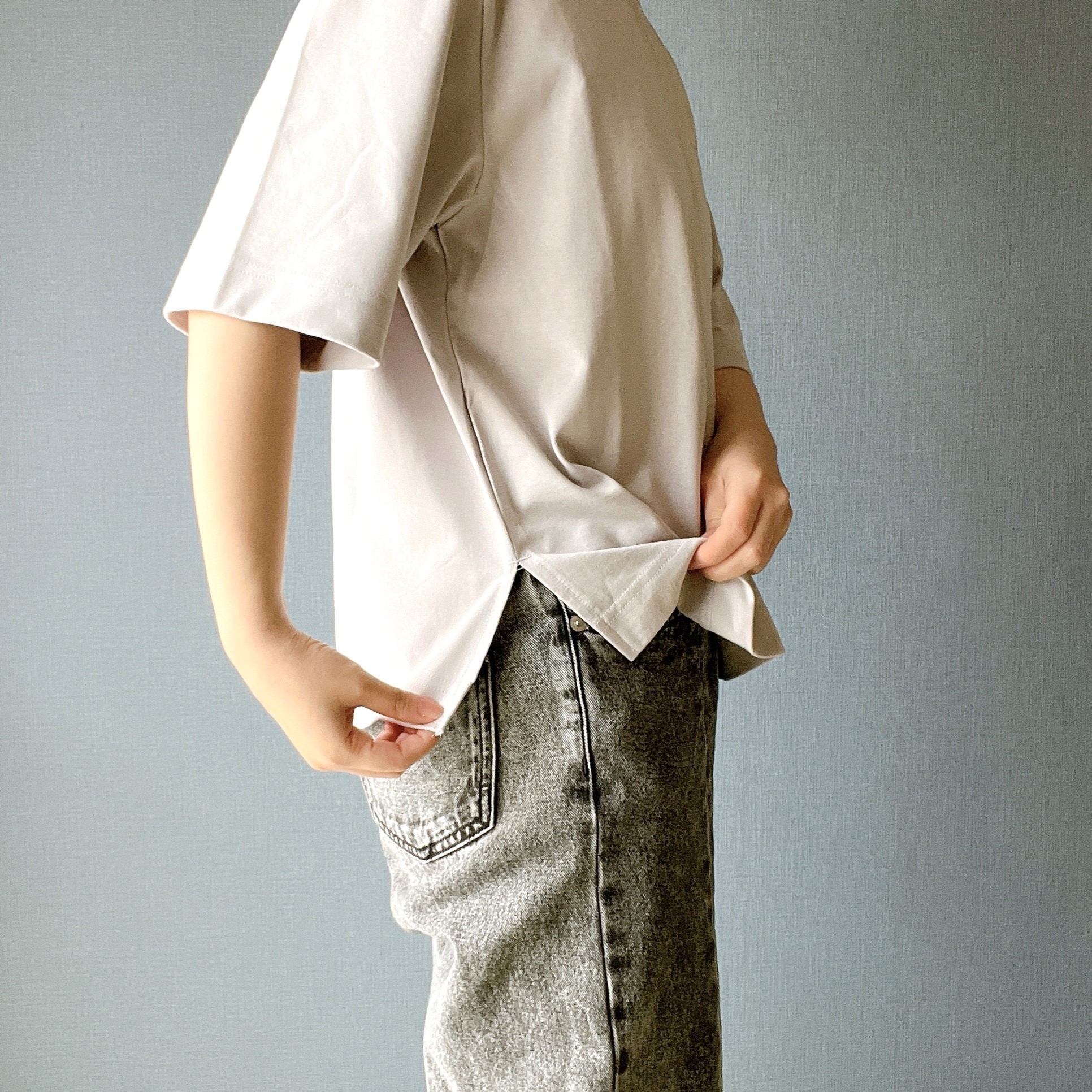 無印良品のオススメのトップス「涼感UVカットワイド半袖Tシャツ」