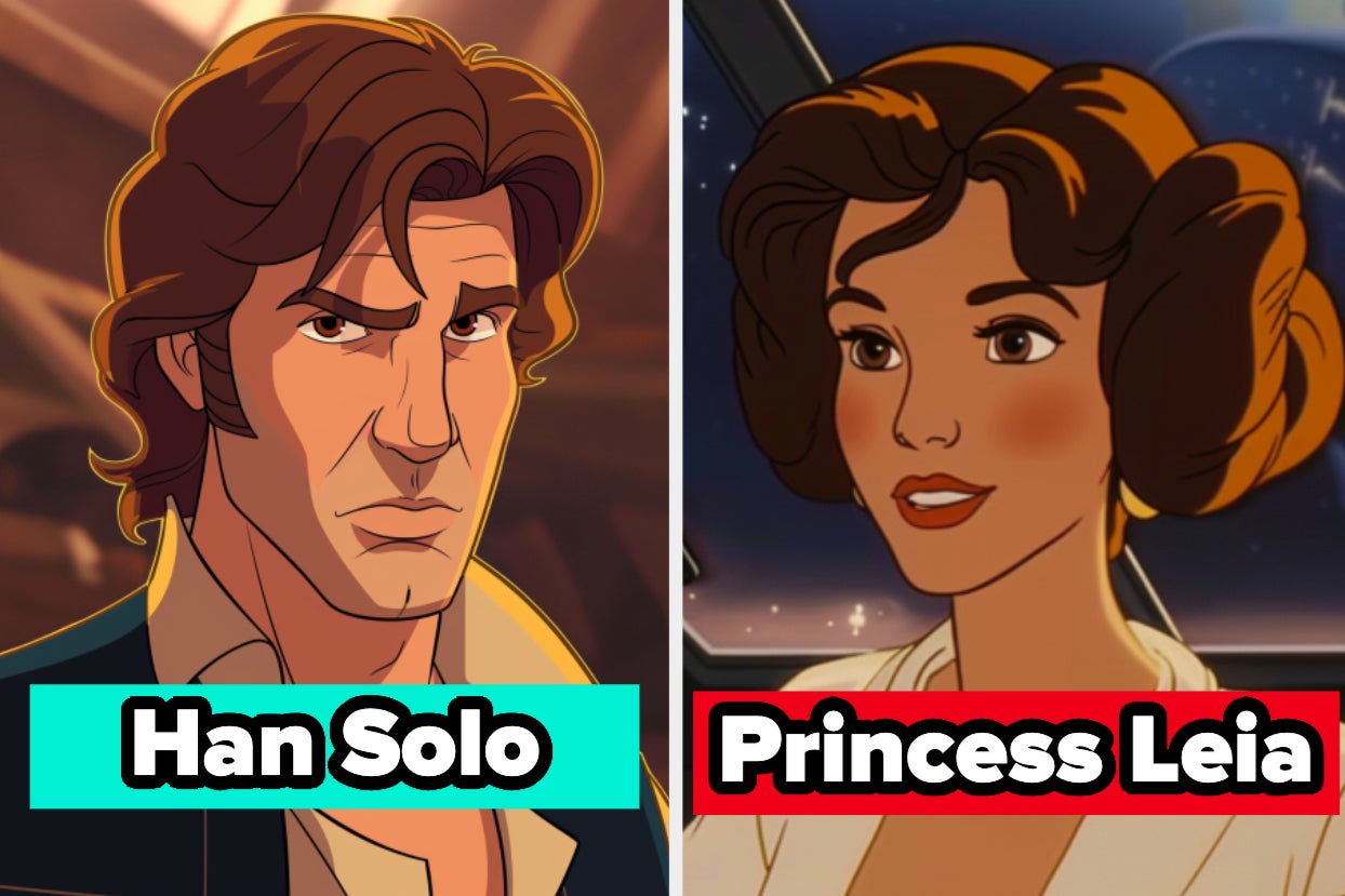I Asked AI To Show Me What "Star Wars" Would Look Like As A 1990s Disney Animated Film And The Results Are Strong With The Force