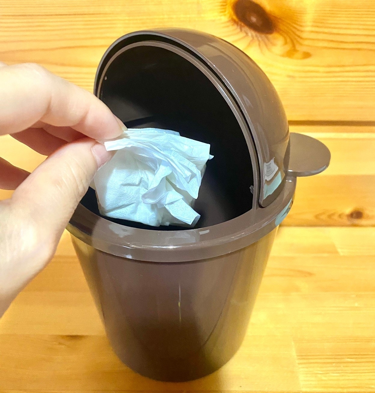 DAISO（ダイソー）のおすすめインテリア「デスクゴミ箱」