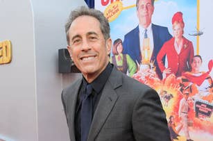Jerry Seinfeld smiling at an event