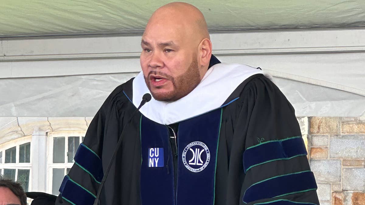 He delivered a speech at the school's 56th Annual Commencement Ceremony.