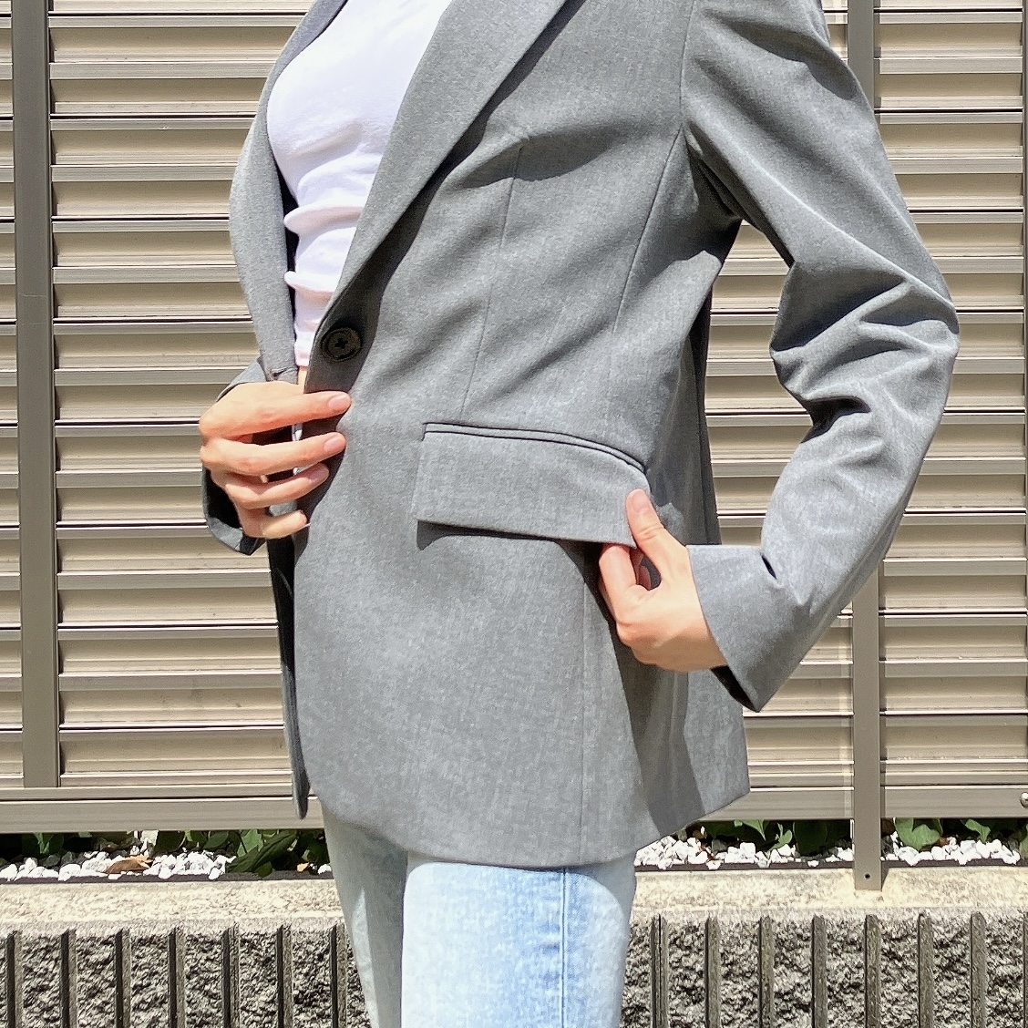 GU(ジーユー)のおすすめジャケット「ウォッシャブルテーラードジャケットZ+E」