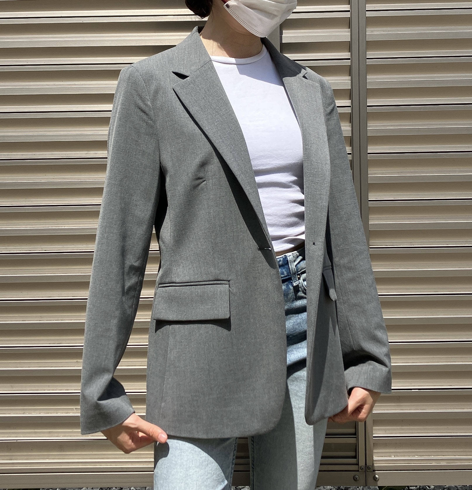 GU(ジーユー)のおすすめジャケット「ウォッシャブルテーラードジャケットZ+E」