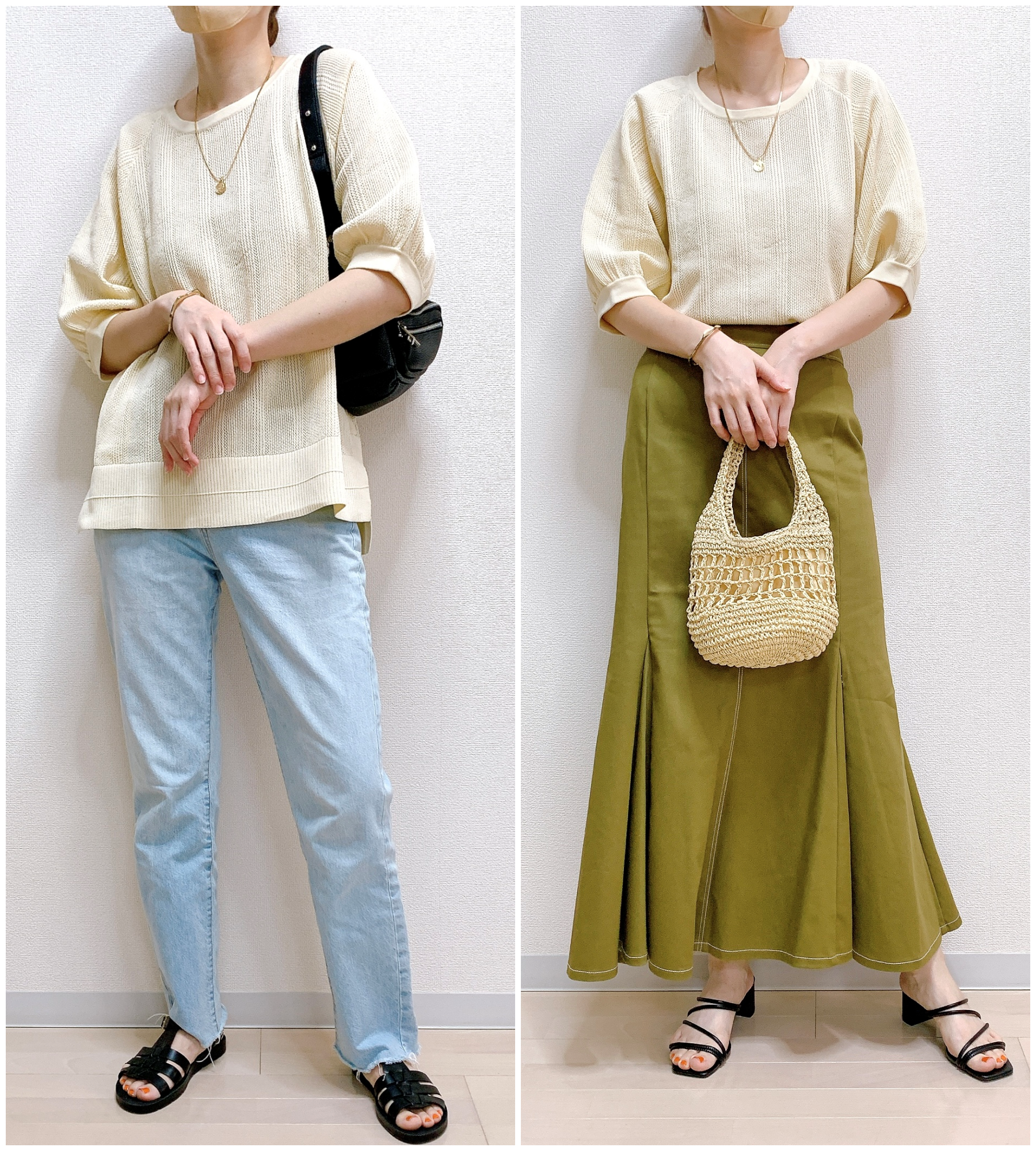 WORKMAN（ワークマン）のおすすめのレディースアイテム「レディースソロテックス（R）使用透かし編みニット」