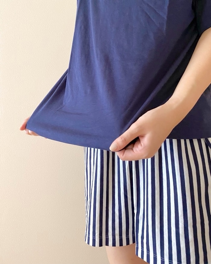 無印良品のおすすめファッションアイテム「婦人 さらっと綿 半袖ルームウエアセット」