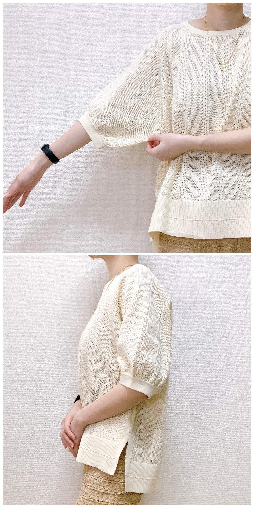 WORKMAN(ワークマン)のおすすめのレディースアイテム「レディースソロテックス(R)使用透かし編みニット」