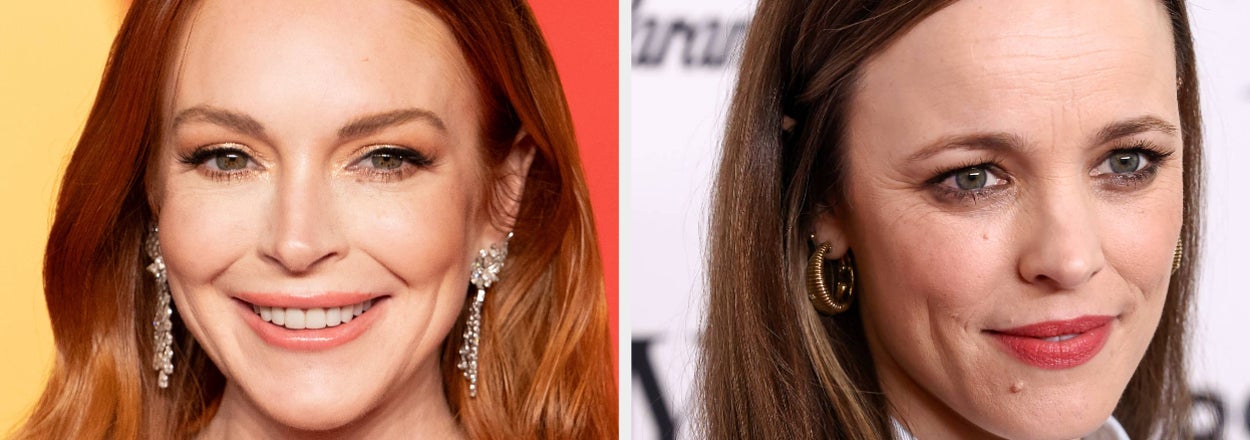 Split image of two women, first smiling with earrings, second with subtle smile, hoop earrings. No name disclosure allowed