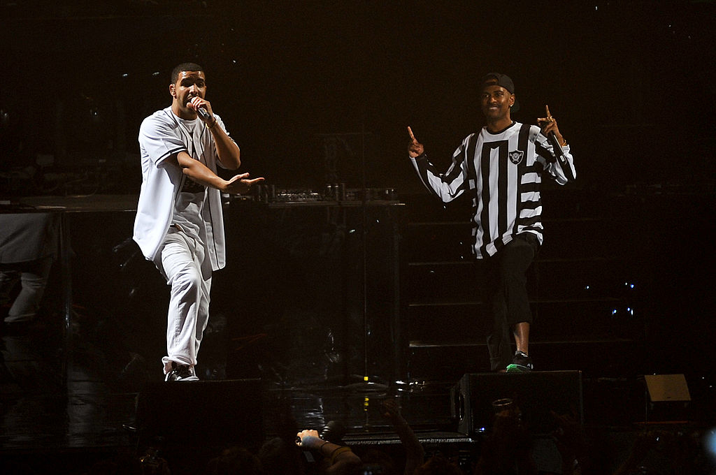 Drake and J. Cole onstage