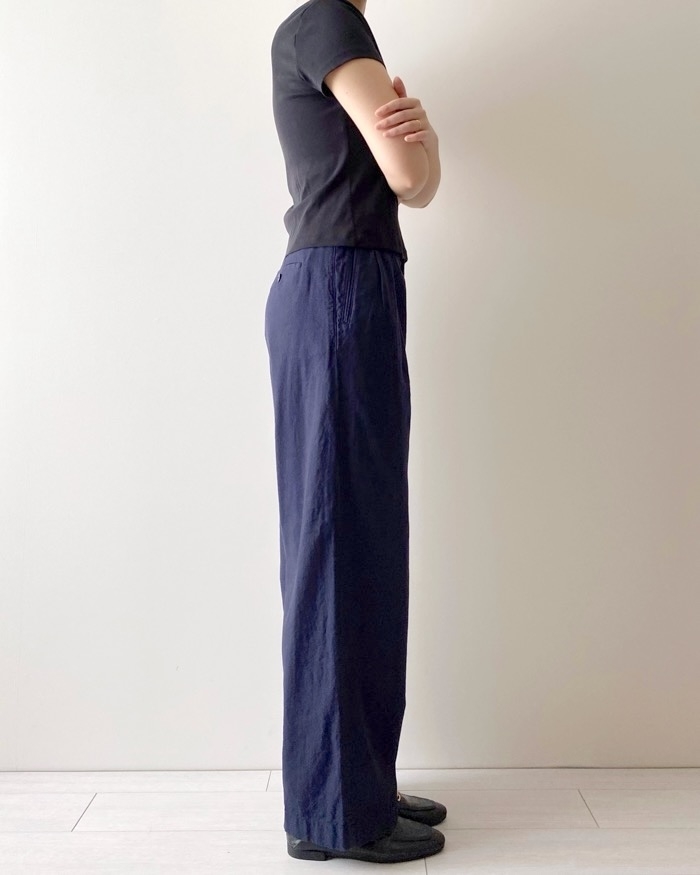 ユニクロのおすすめファッションアイテム「コットンリネンパンツ（セットアップ）」