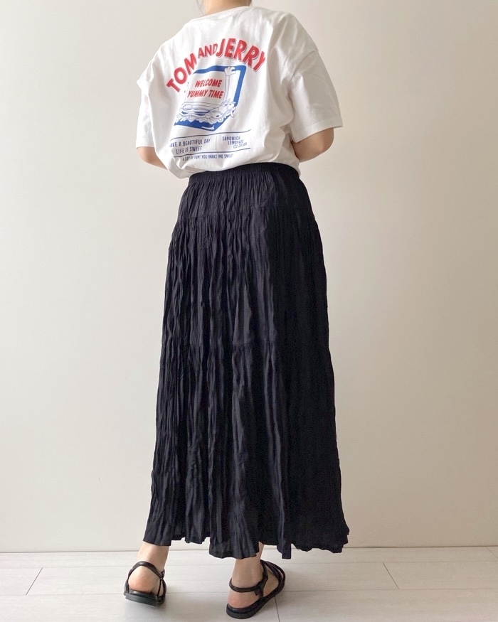 GUのおすすめファッションアイテム「グラフィックT（5分袖） TOM and JERRY 1」