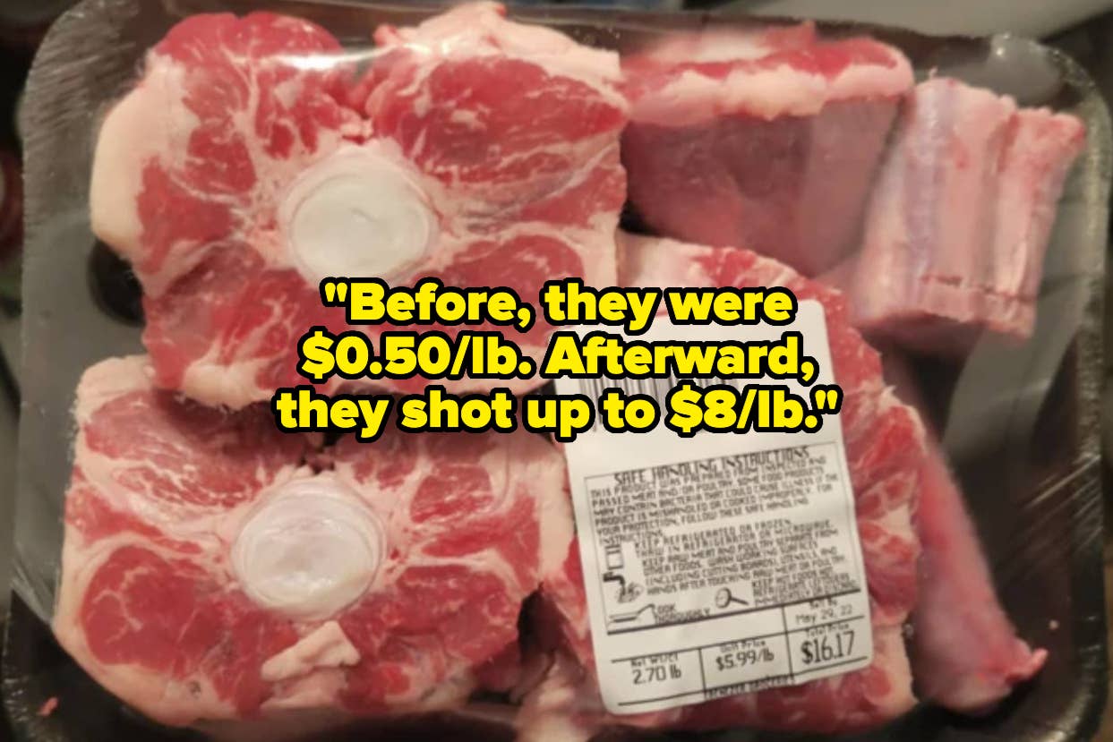 Meat with a price tag, quote about a significant price increase