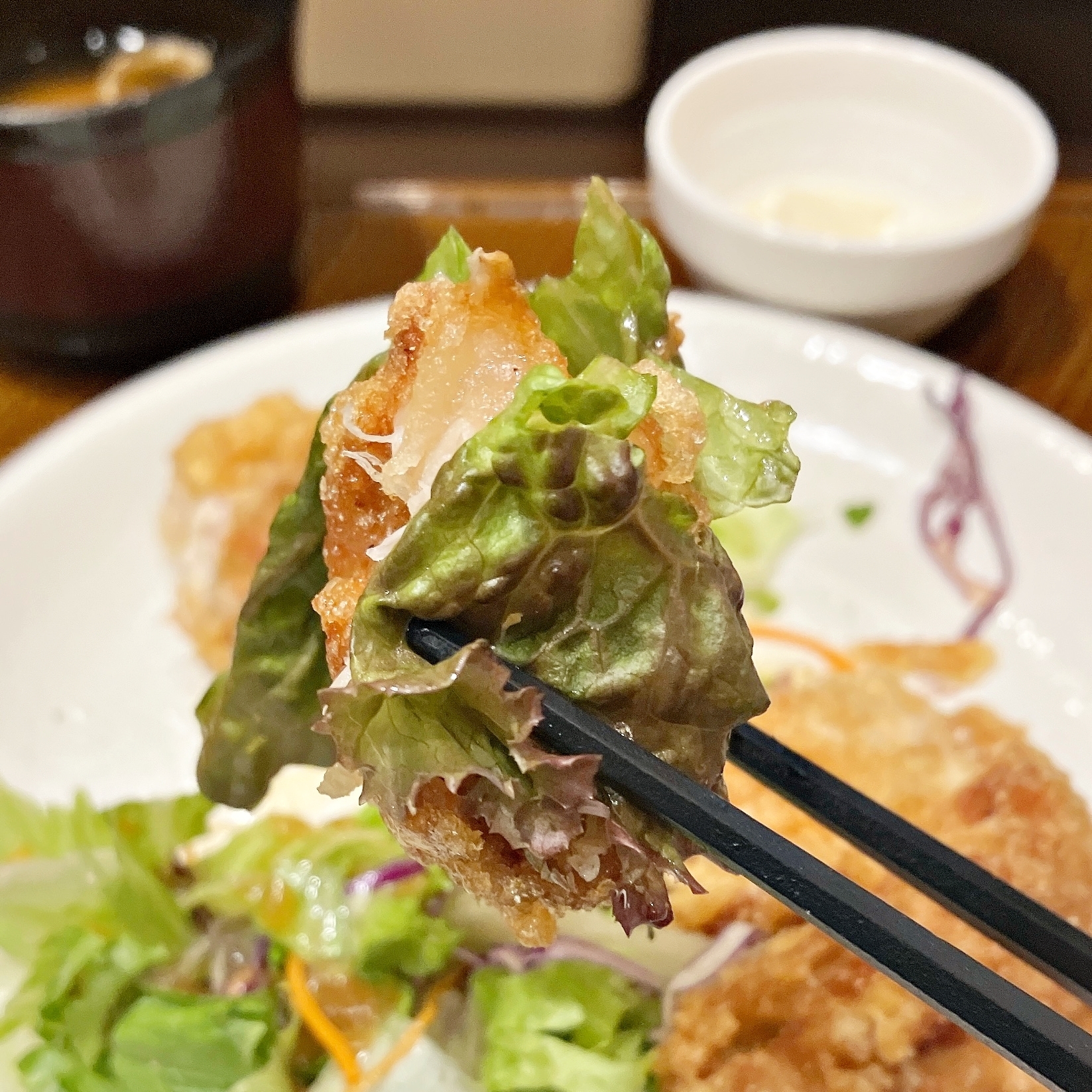 ガストのおすすめ定食「おろしから揚げ定食 4個」