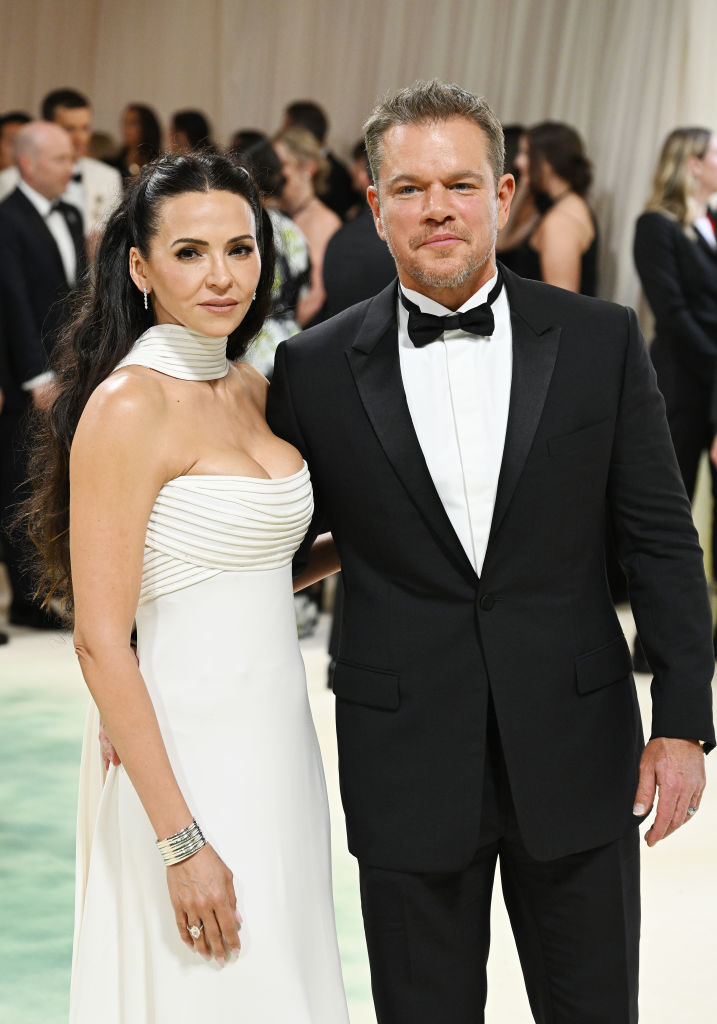 Luciana Barroso and Matt Damon