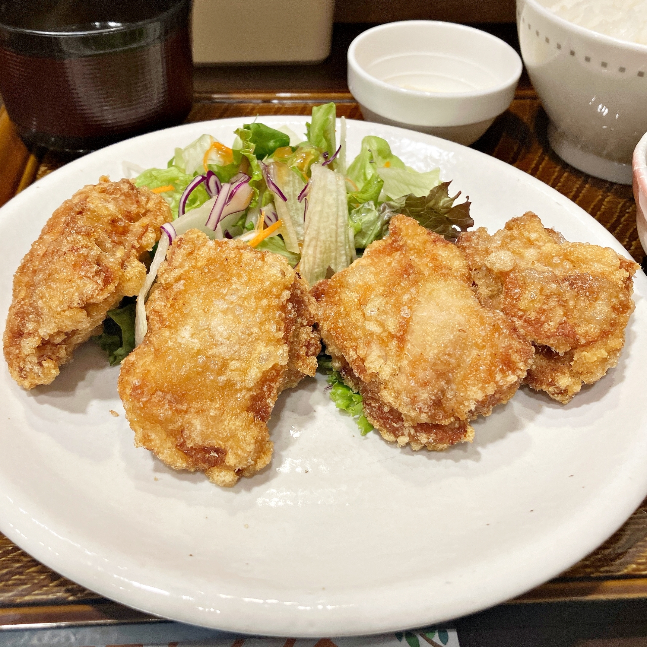 ガストのおすすめ定食「おろしから揚げ定食 4個」