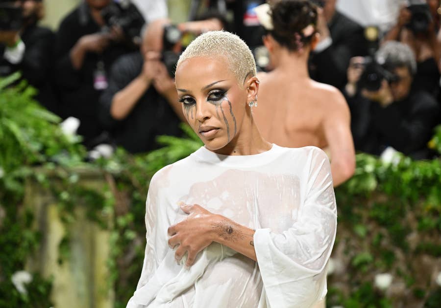 doja cat t shirt dress Here's Why Doja Cat Wore A Wet T-Shirt To The 2024 Met Gala