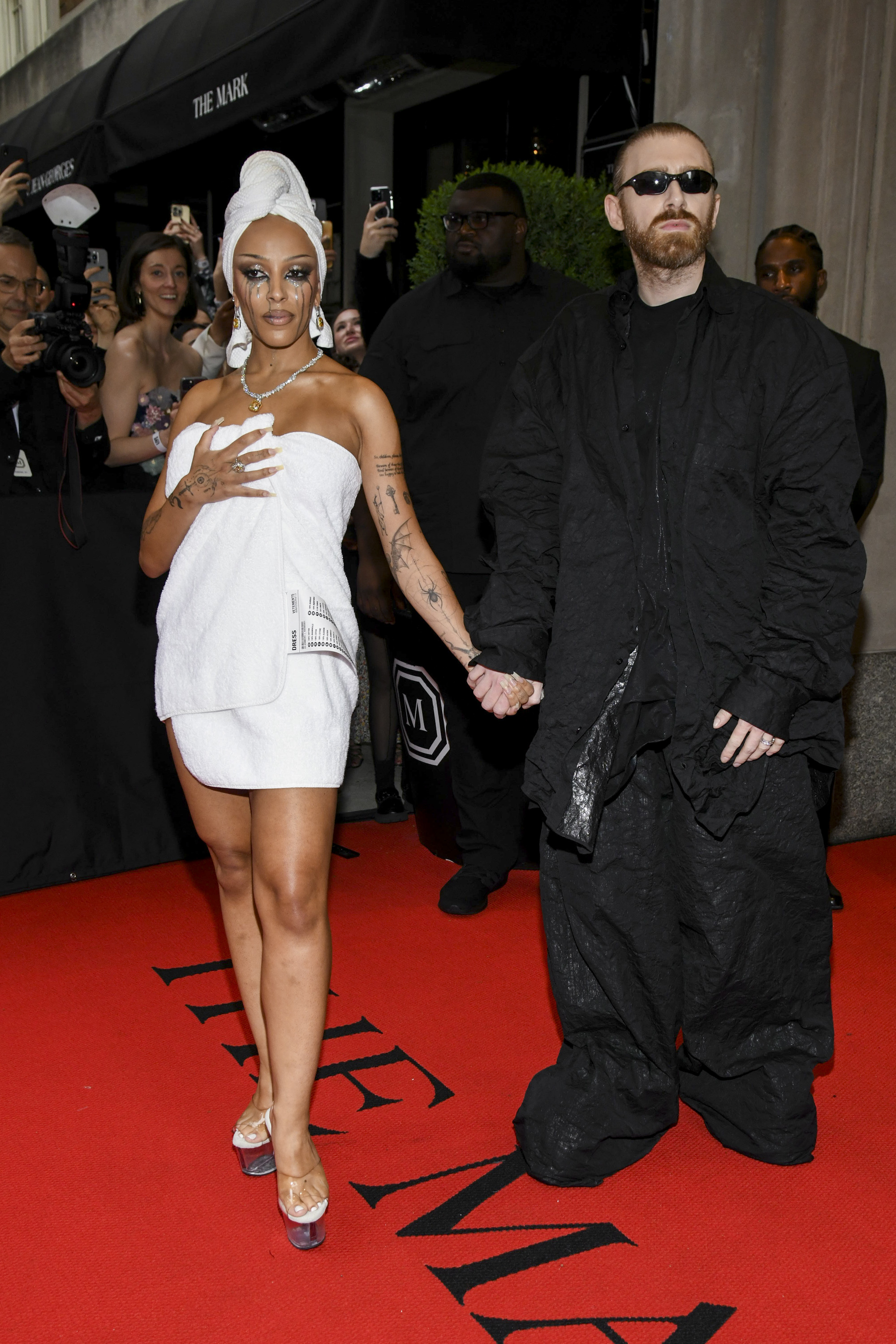 Doja Cat and Guram Gvasalia at the Met Gala