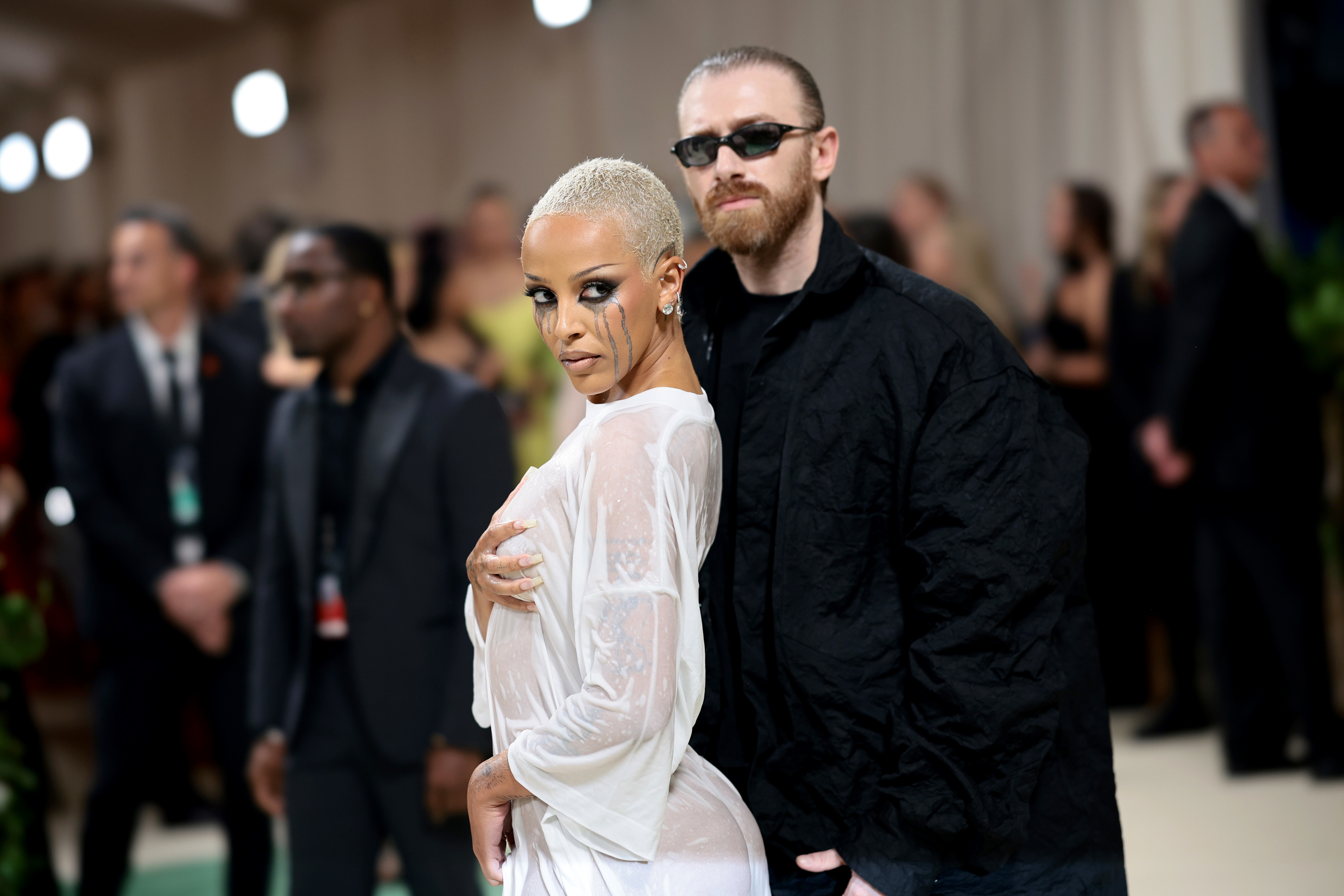 Doja Cat and Guram Gvasalia at the Met Gala
