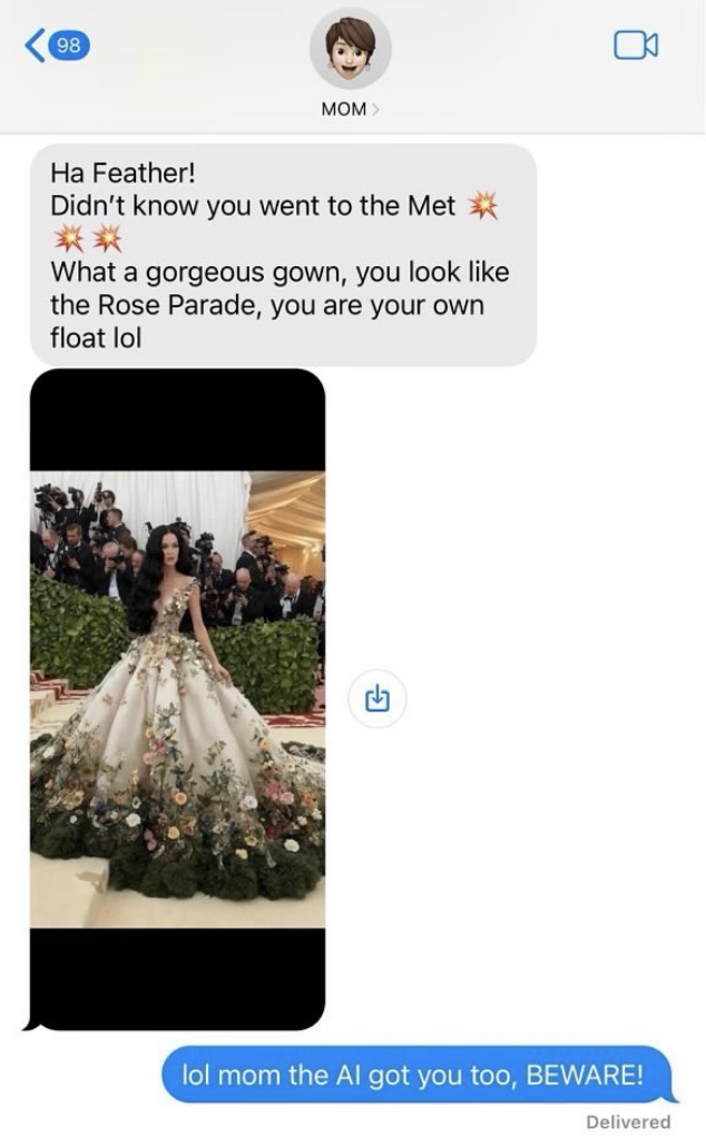 Katy Perry&#x27;s text exchange with her mom